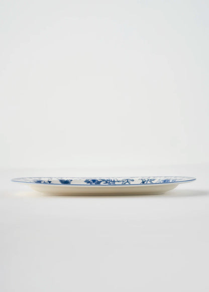Bleu Blanc Porselen Büyük Sunum Tabağı Mavi (30 cm) - 4