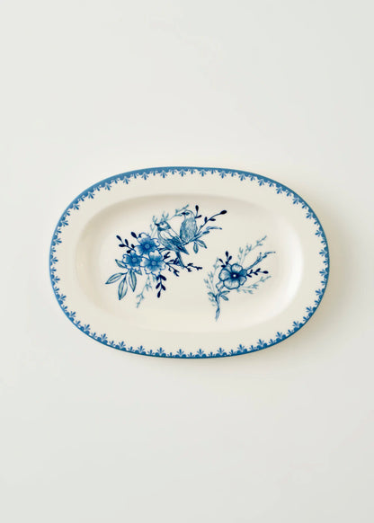 Bleu Blanc Porselen Küçük Sunum Tabağı Mavi (25 cm)