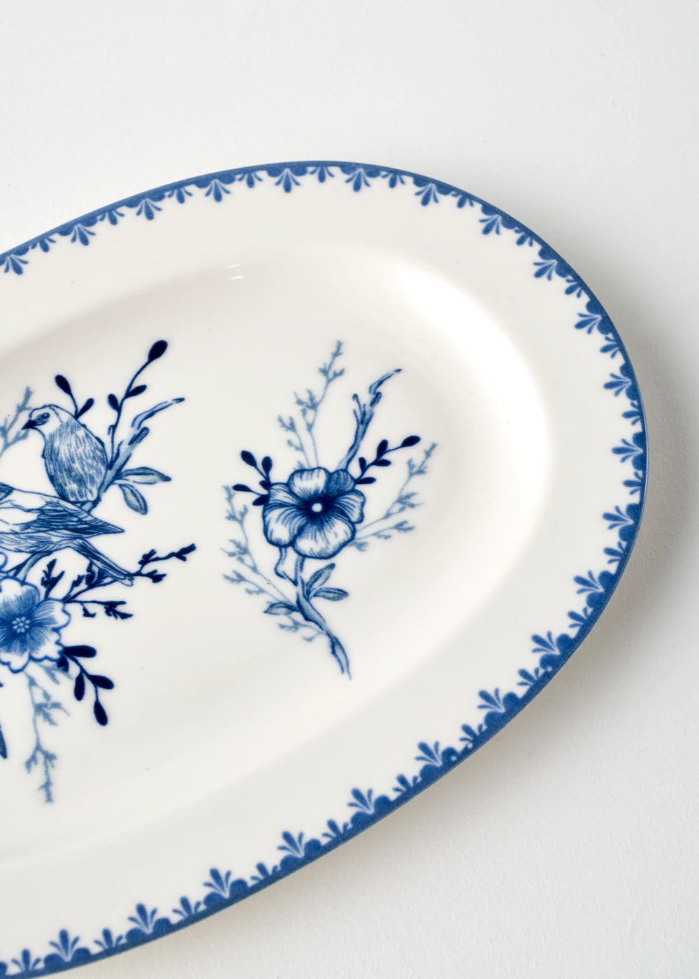 Bleu Blanc Porselen Küçük Sunum Tabağı Mavi (25 cm) - 3