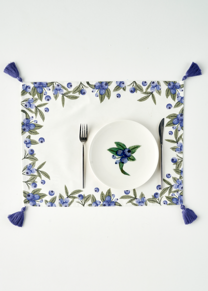 %100 Pamuk Blueberry Amerikan Servis (35x45 cm)