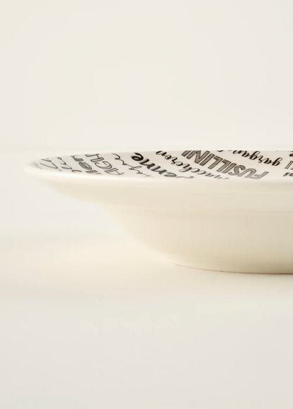 Alfredo Porselen Makarna Tabağı Siyah (28 cm)