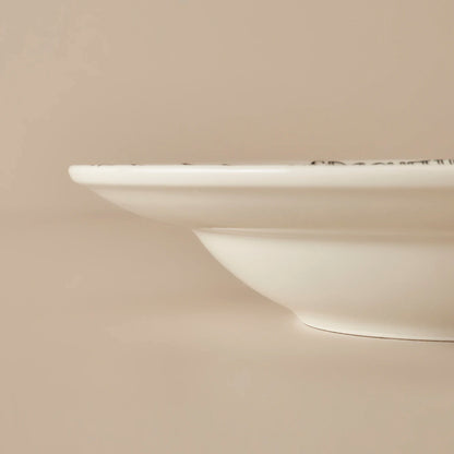 Alfredo Porselen Makarna Tabağı Siyah (28 cm)