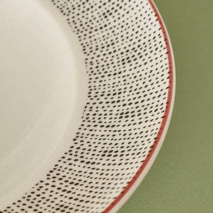 Points Porselen Makarna Tabağı Siyah (28 cm)
