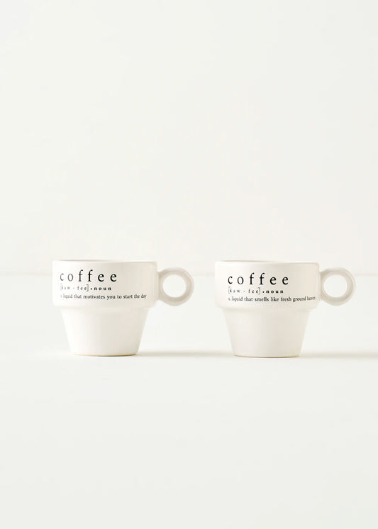 Coffeeaholic Seramik Espresso 2'li Set Siyah (105 cc) - 2