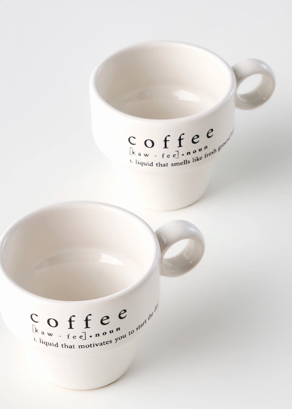 Coffeeaholic Seramik Espresso 2'li Set Siyah (105 cc) - 3