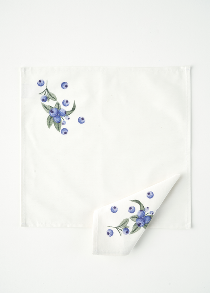 %100 Pamuk Blueberry Peçete (40x40 cm)