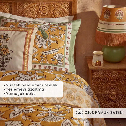 %100 Pamuk Saten Indian - 160x220 cm - ÇOK RENKLİ - 3