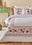 %100 Pamuk Saten Jolly King Size Nevresim Seti Kırmızı-Yeşil (240x220 cm)