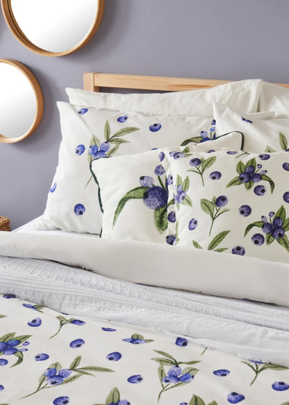 %100 Pamuk Ranforce Blueberry King Size Nevresim Seti (240x220 cm)