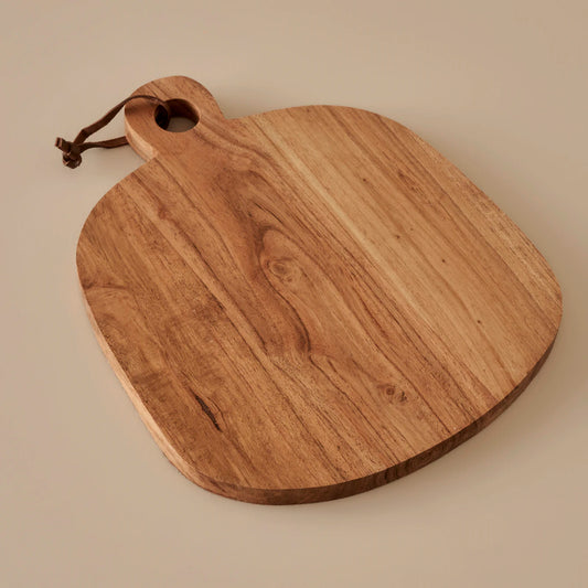 Carve Akasya Kesme Tahtası Naturel (28x23 cm)