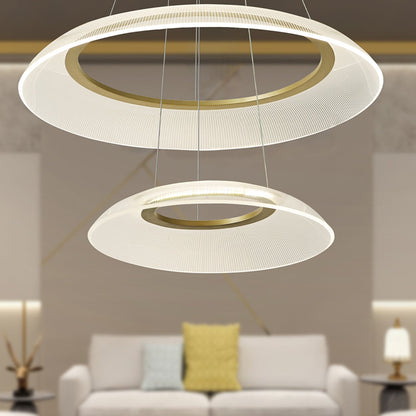 Sia Yuvarlak Avize 24 Watt Gold (56x85 cm) - 36x87 cm - GOLD - 2
