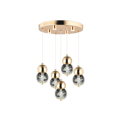 Mindy 3'lü Yuvarlak Avize 48 Watt Gold (30x75 cm) - 75x40 cm - GOLD - 2