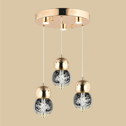 Mindy 3'lü Yuvarlak Avize 48 Watt Gold (30x75 cm) - 2