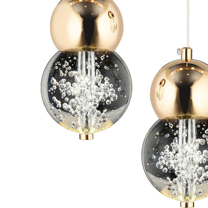 Mindy 3'lü Yuvarlak Avize 48 Watt Gold (30x75 cm) - 4