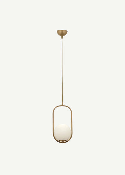 Thuru Sarkıt Avize Beyaz Camlı Beyaz-Gold (17x105 cm)