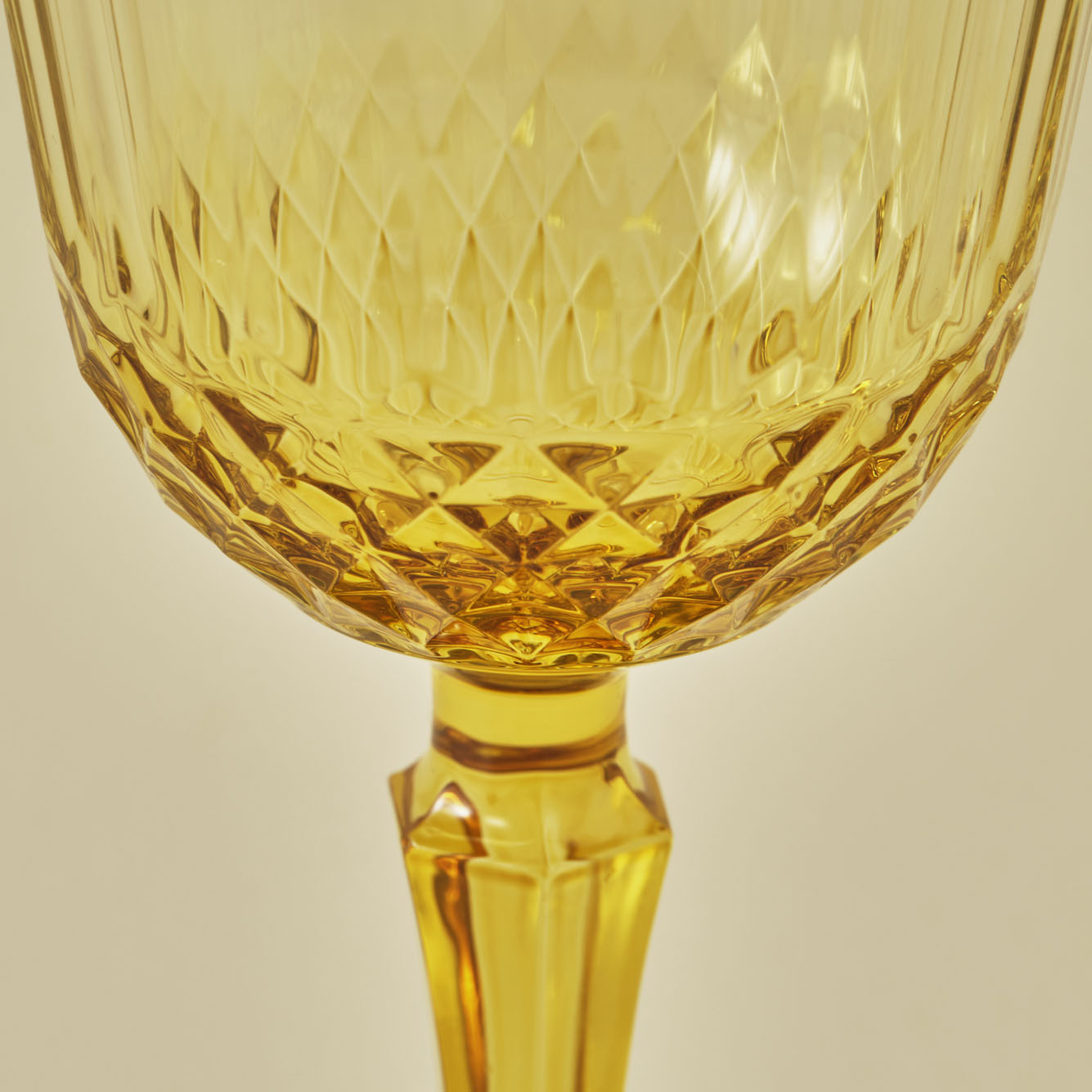 Colore Kesme Bardak-Kadeh Seti 24'lü Amber - SARI - Çeşitli - 2