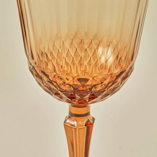 Colore Kesme Bardak-Kadeh Seti 24'lü Amber - 2