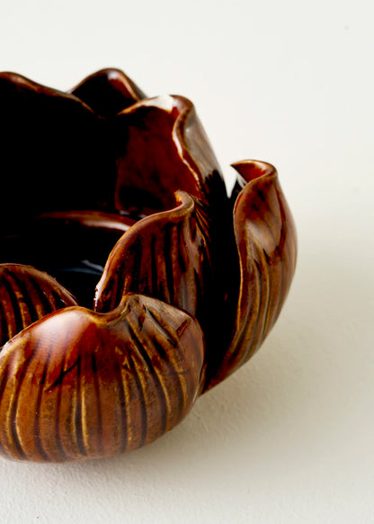 Lotus Mumluk Açık Kahverengi (8x8x5 cm) - KAHVERENGİ - 8x8x5 cm - 2