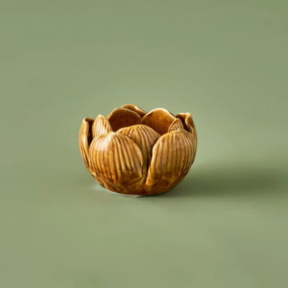 Lotus Mumluk Açık Kahverengi (8x8x5 cm)