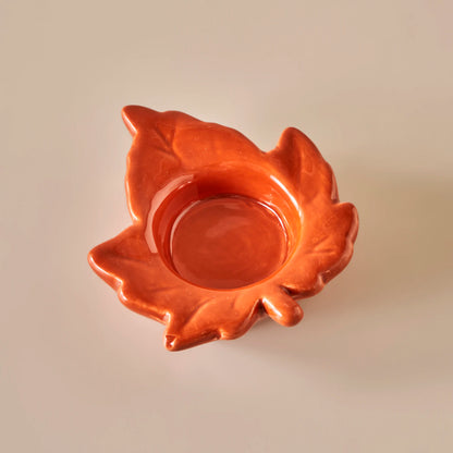 Leaf Mumluk Kahverengi (9x8x3 cm)