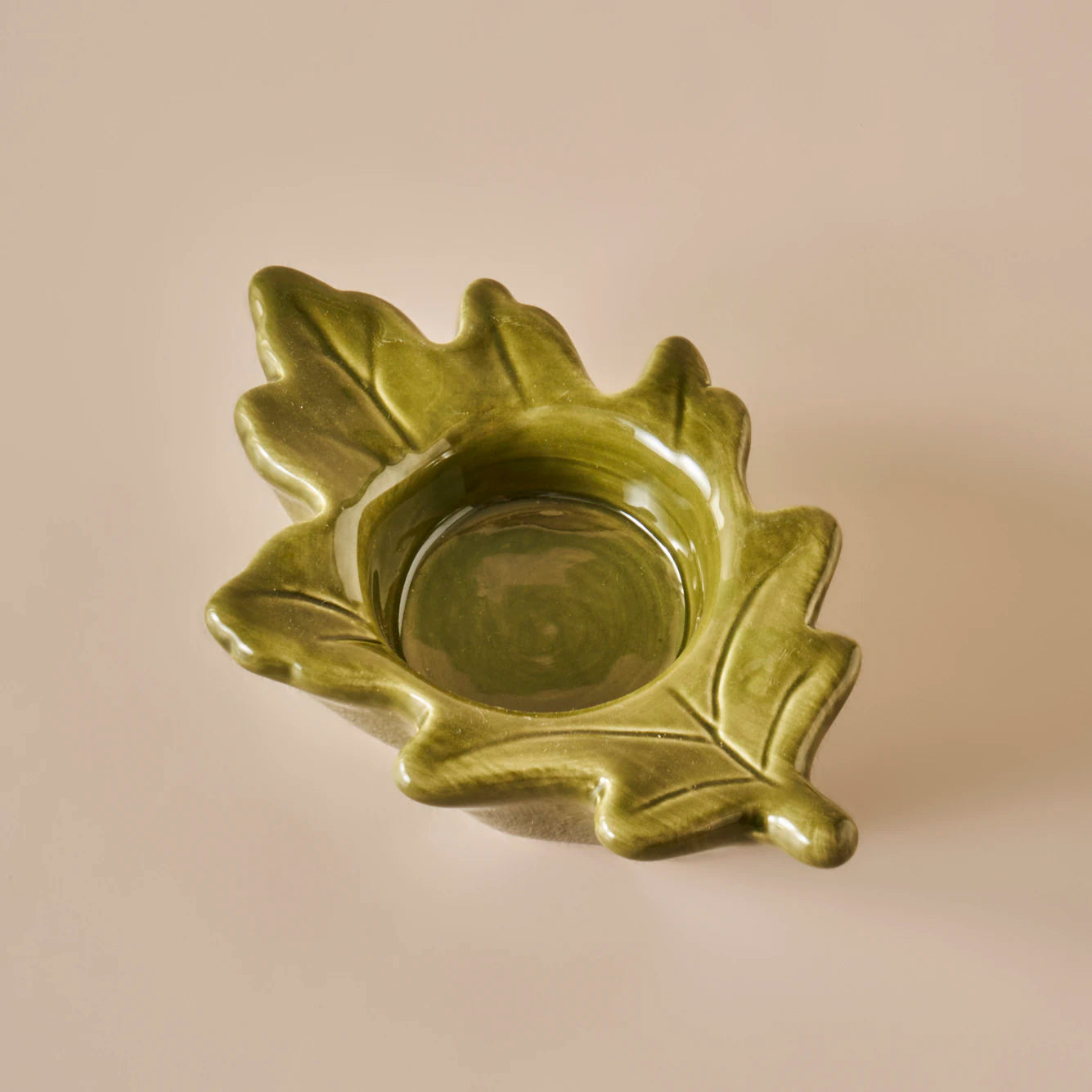 Leaf Mumluk Yeşil (9x8x3 cm)