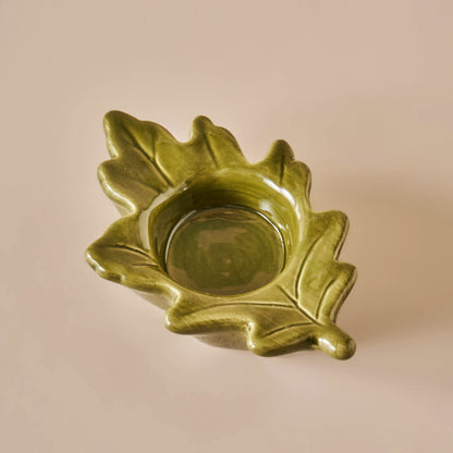 Leaf Mumluk Yeşil (9x8x3 cm)