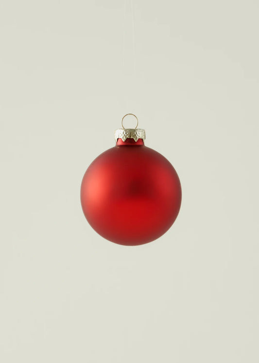 Christmas Dekoratif Süs 12'li Kırmızı (6 cm)