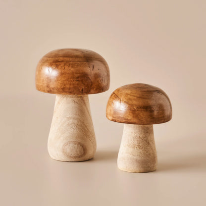 Mushroom Dekoratif Obje Naturel (12x15 cm) - 2