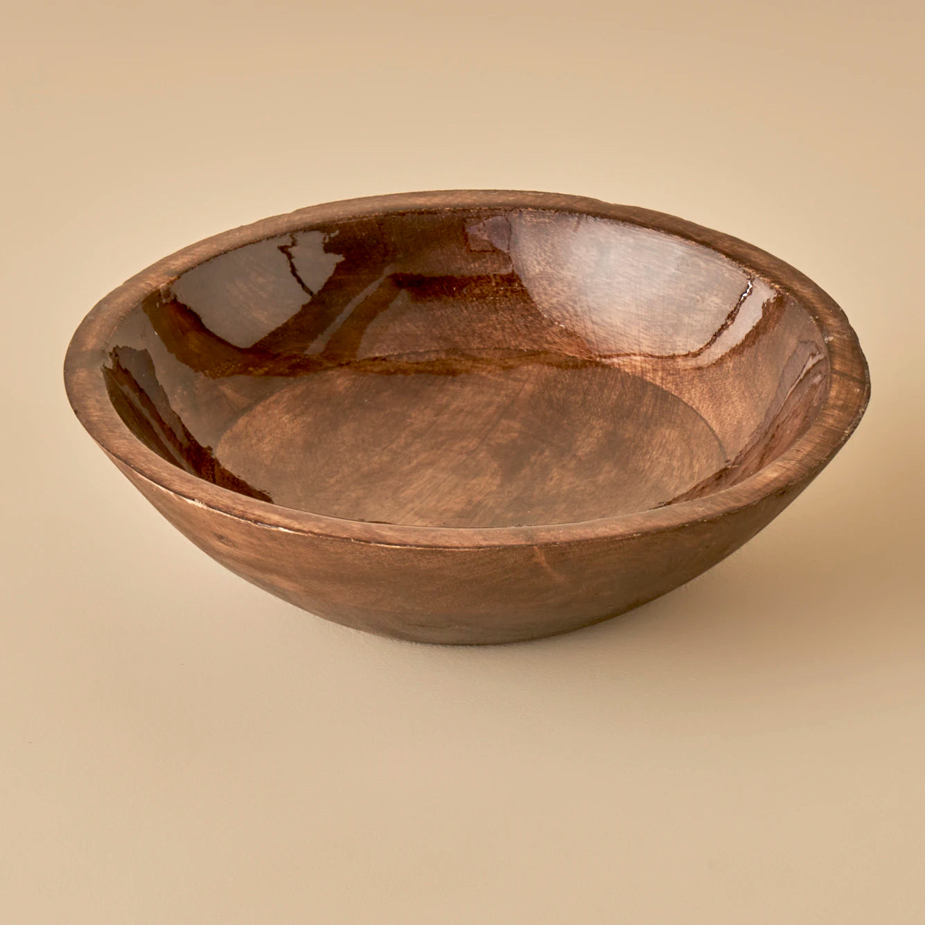 Bonn Mango Ağacı Dekoratif Kase Naturel (23,5x23,5x7 cm)