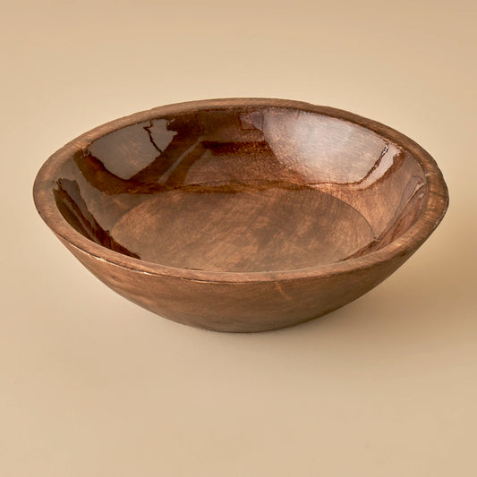 Bonn Mango Ağacı Dekoratif Kase Naturel (23,5x23,5x7 cm)