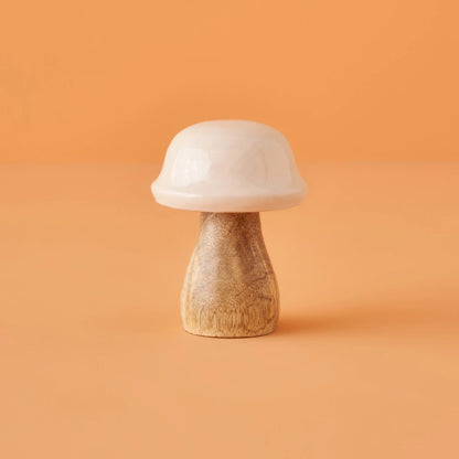 Mushroom Dekoratif Obje Bej (7x10 cm)