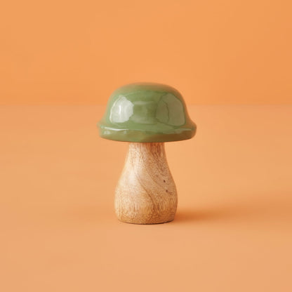 Mushroom Dekoratif Obje Bej (7x10 cm)