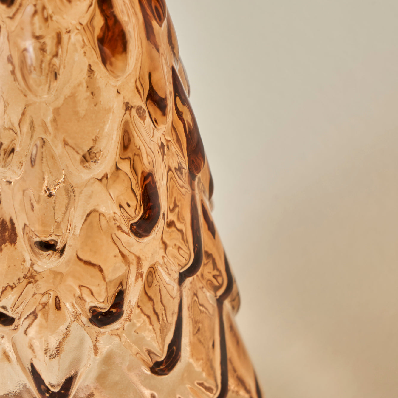 Pine Tree Yılbaşı Ledli Aydınlatma Gold (24 cm) - 24 cm - KAHVERENGİ - 4