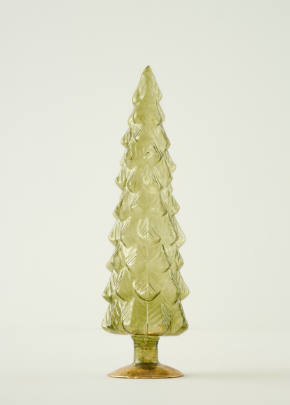 Pine Tree Yılbaşı Dekoratif Obje Kahverengi (10x10x35 cm)