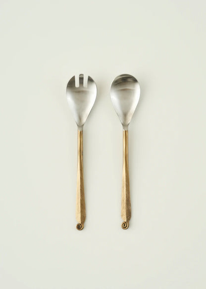 Finta Salata Servis Seti Naturel (25x5 cm)