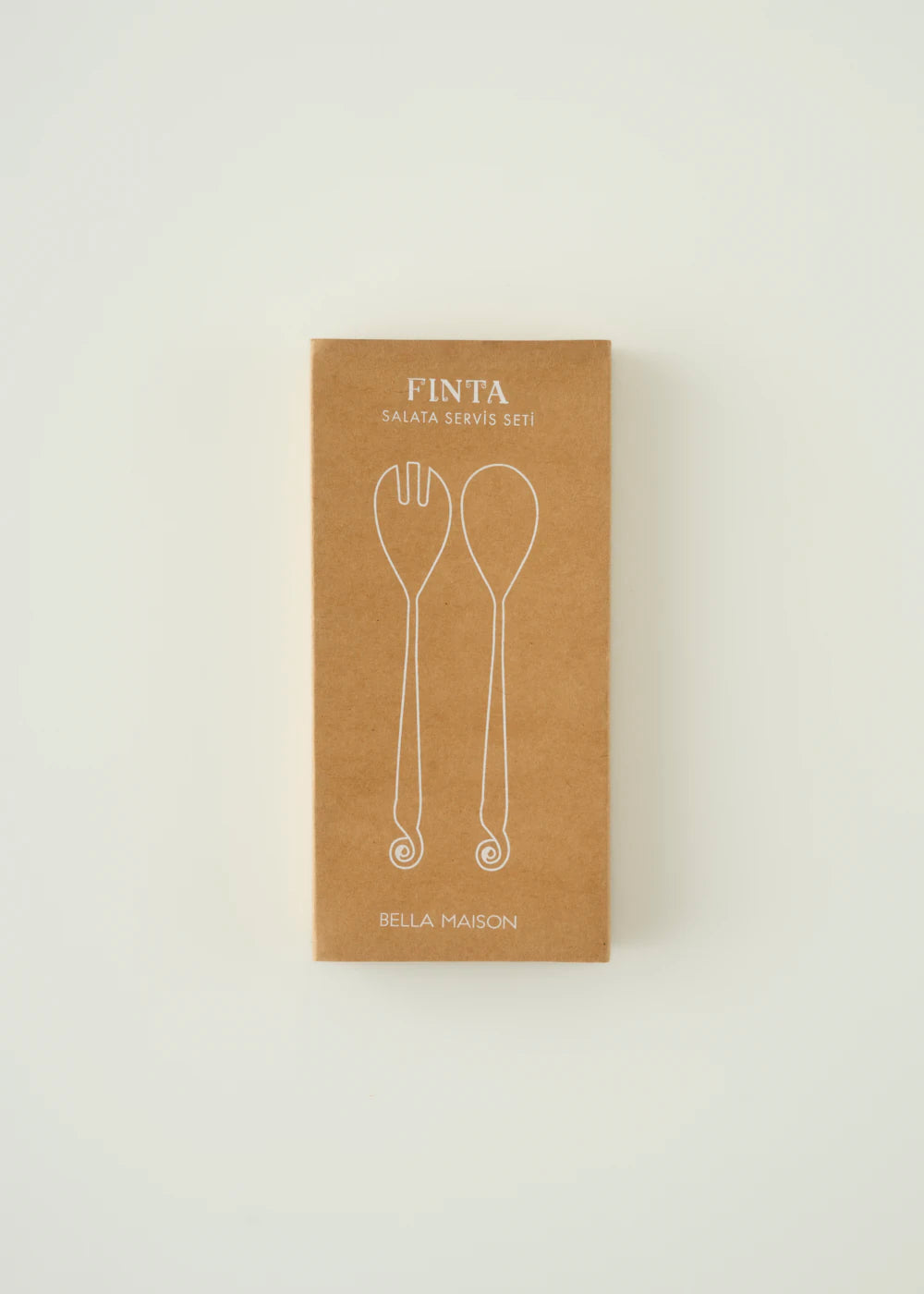 Finta Salata Servis Seti Naturel (25x5 cm) - 5