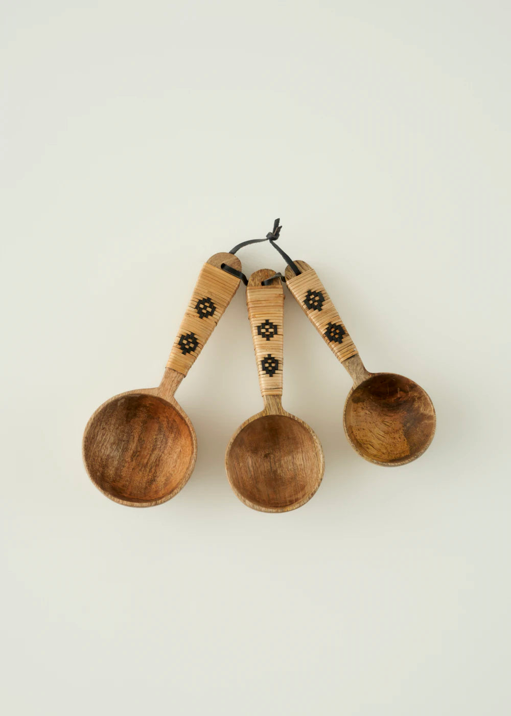 Varna 3'lü Ölçü Kaşığı Seti Naturel (21,5x8,5x5,5 cm)
