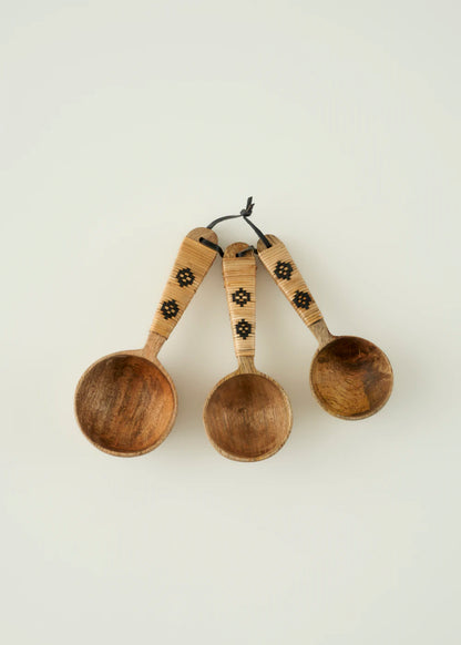Varna 3'lü Ölçü Kaşığı Seti Naturel (21,5x8,5x5,5 cm)