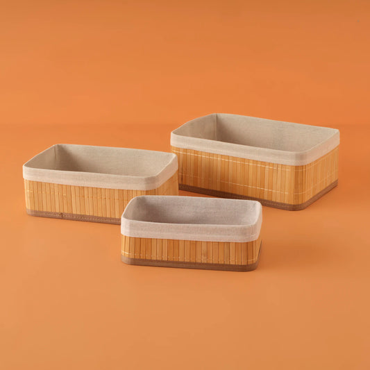 Bres Bambu Düzenleyici Kutu Naturel (20x15x10 cm)