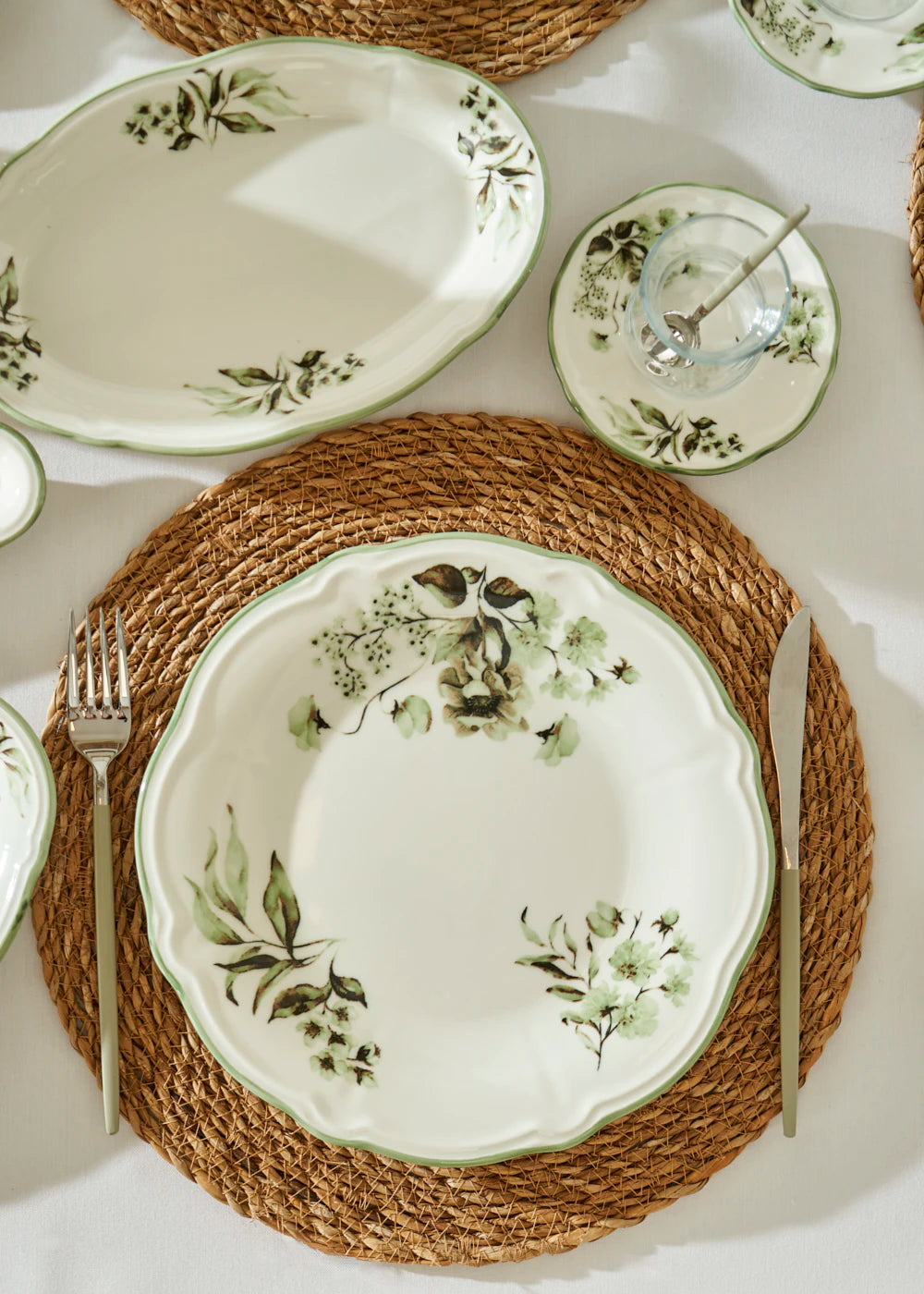 Julia Stoneware 26 Parça 6 Kişilik Kahvaltı Takımı Yeşil - 5