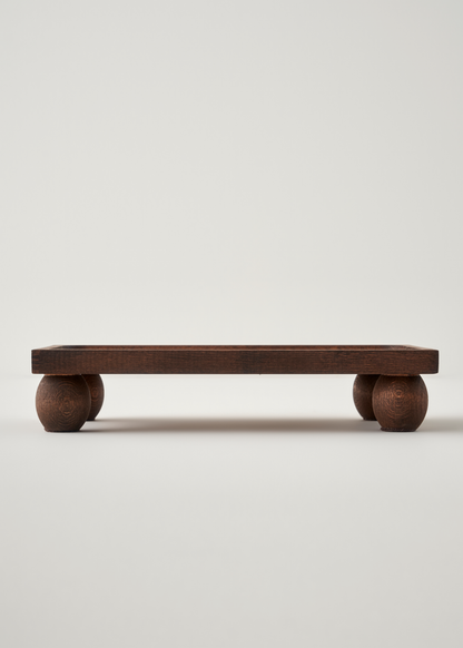 Wooden Ahşap Dikdörtgen Sunum Standı Naturel (17x30 cm) - 5
