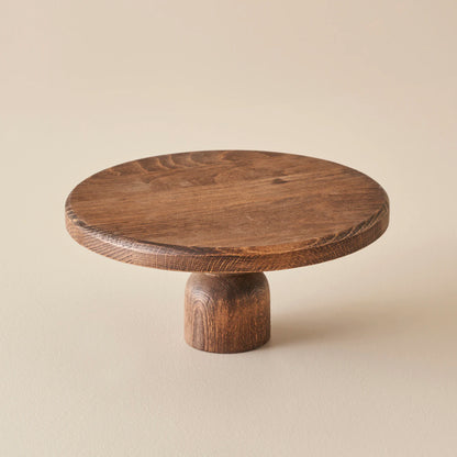 Wooden Ahşap Kek Standı Naturel (25x25 cm)