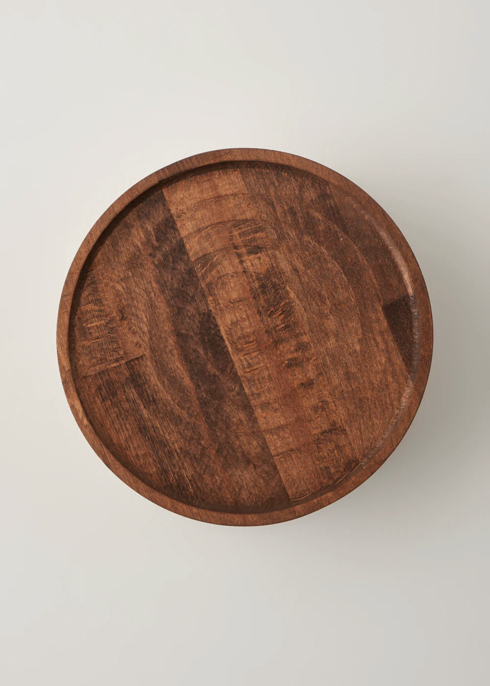 Wooden Ahşap Yuvarlak Sunum Standı Naturel (25 cm) - 2