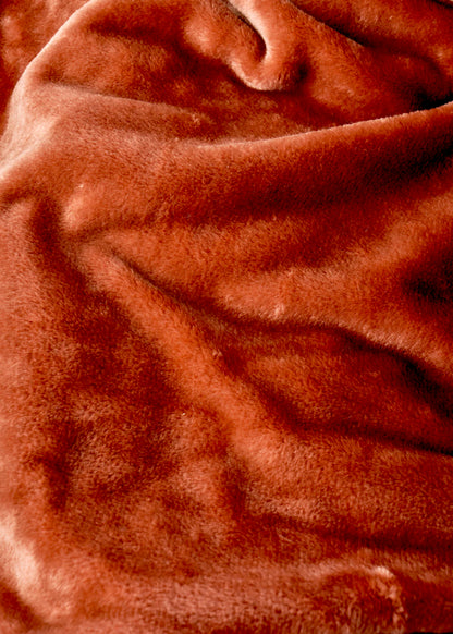 Shelly Wellsoft Çift Kişilik Battaniye Kiremit (200x220 cm)