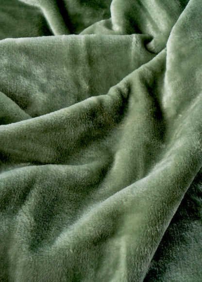 Shelly Wellsoft Çift Kişilik Battaniye Yeşil (200x220 cm)