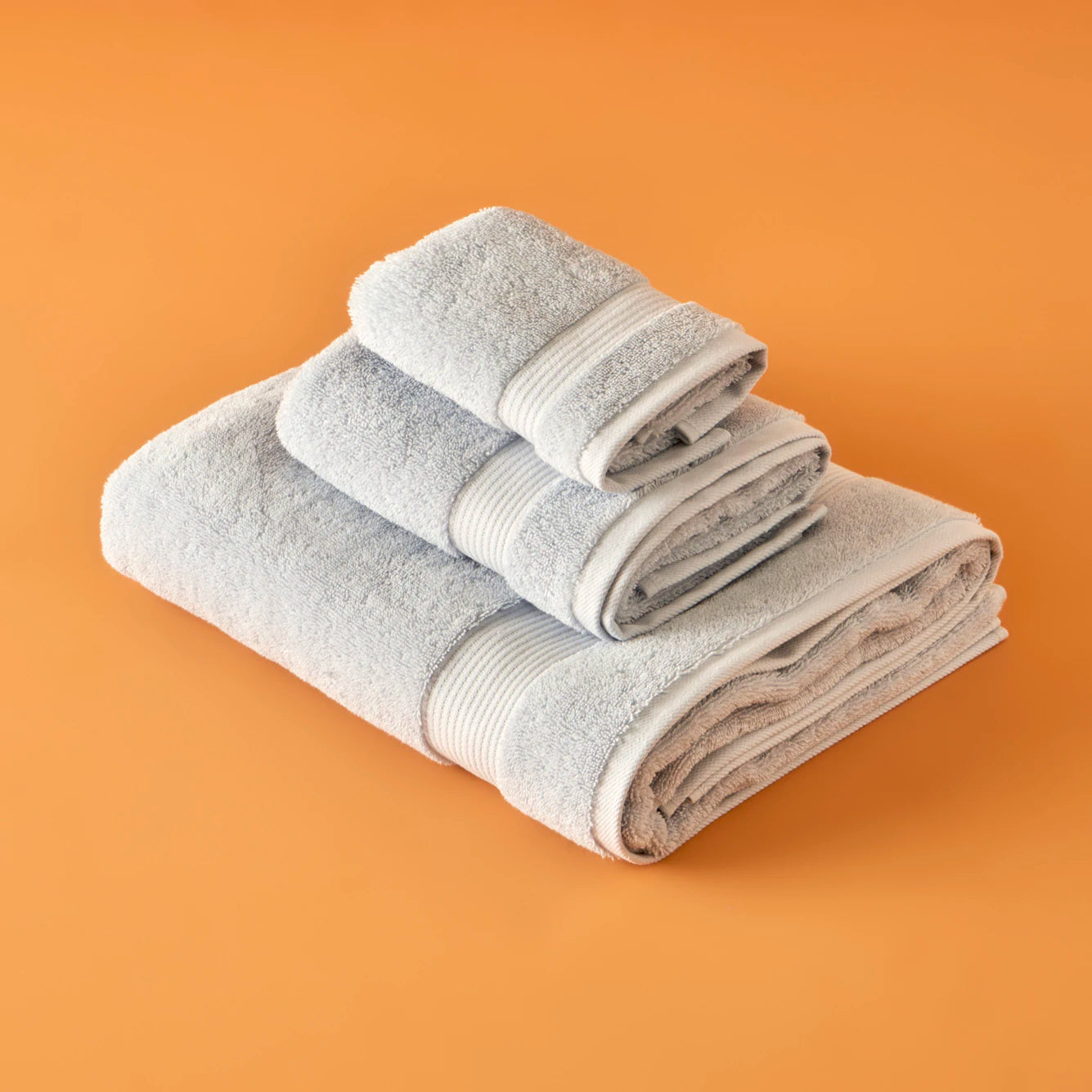 %100 Pamuk Premium Dorita Banyo Havlusu Açık Mavi (90x150 cm) - 30x50 cm - MAVİ 1 - 3