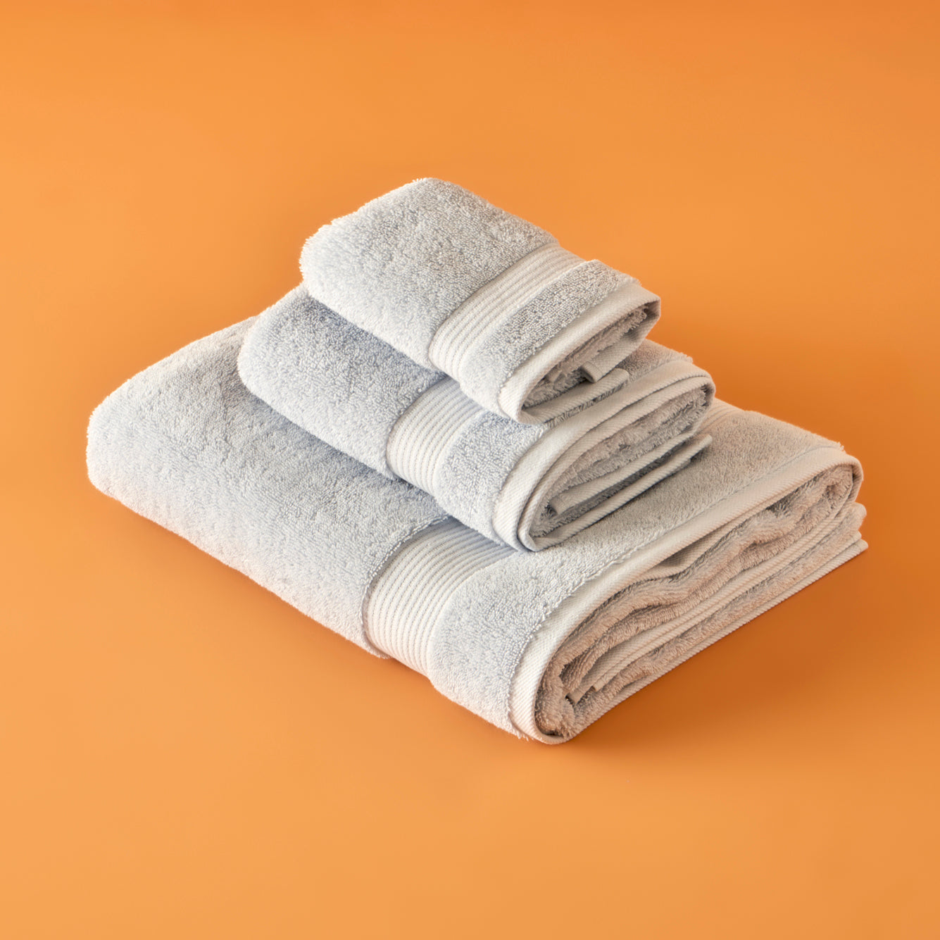 %100 Pamuk Premium Dorita Banyo Havlusu Açık Mavi (90x150 cm) - 50x90 cm - AÇIK MAVİ - 3