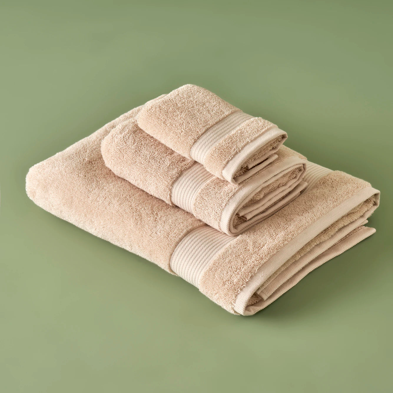 %100 Pamuk Premium Dorita Banyo Havlusu Açık Mavi (90x150 cm) - 90x150 cm - BEJ - 3
