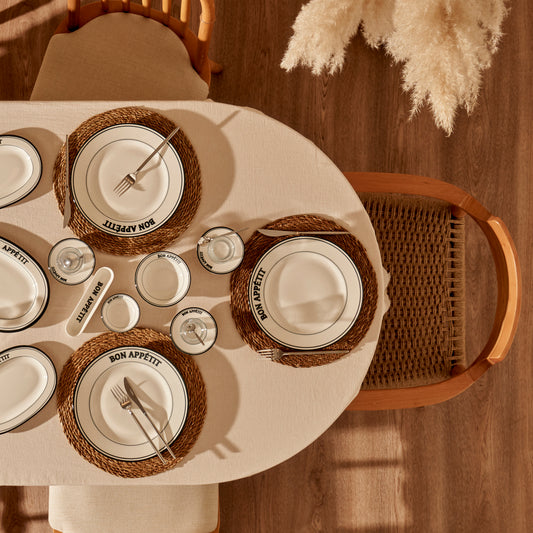 Bon Appetit Porselen 44 Parça Yemek Ve Kahvaltı Takımı Siyah - 2