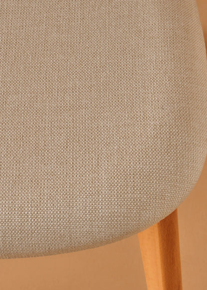 Olivia Sandalye Beyaz (43x46x81 cm) - 6'lı Set - NATUREL - 5
